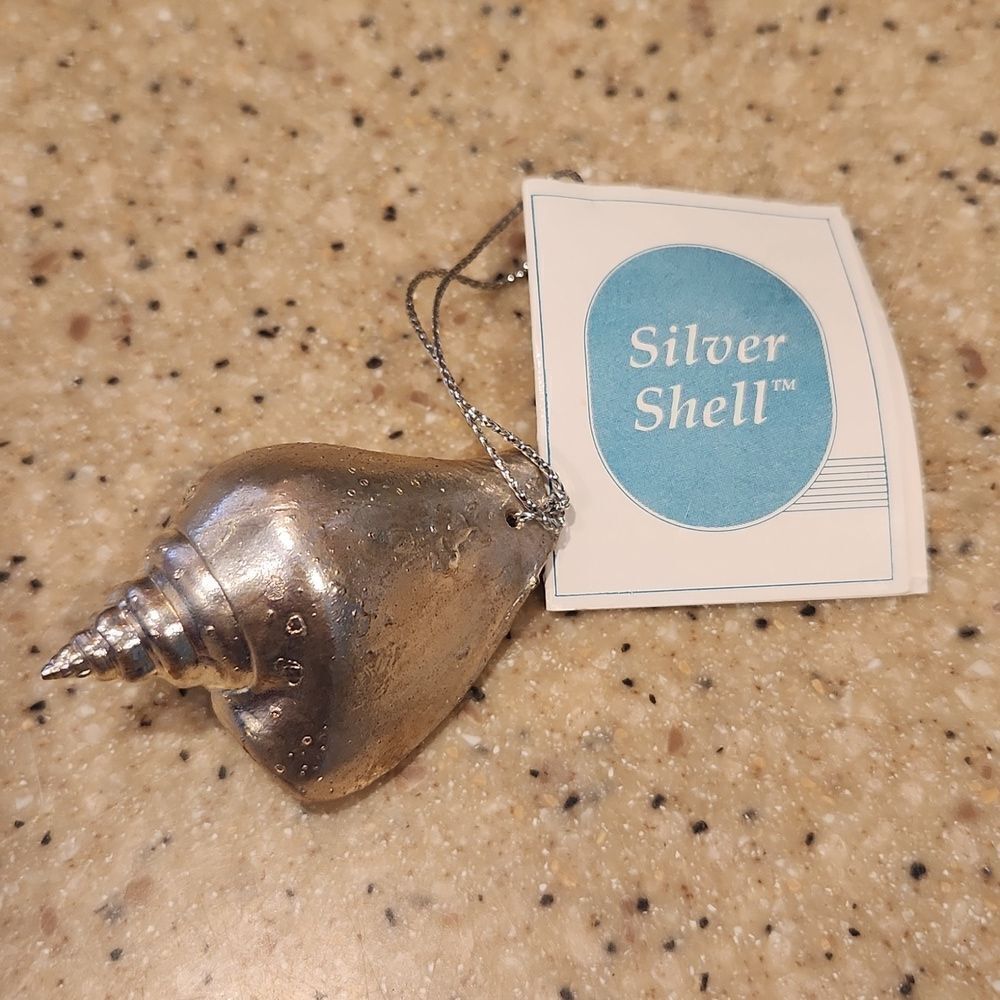 Silver Shell Christmas Ornament Prosperity Tree Farms New